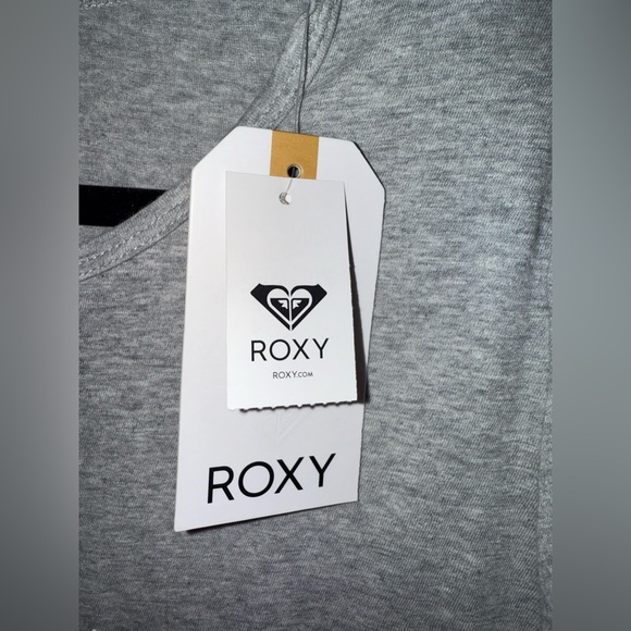 Roxy Heather Gray Short Sleeve Tee Size XL 100% Cotton NWT - Picture 6 of 6